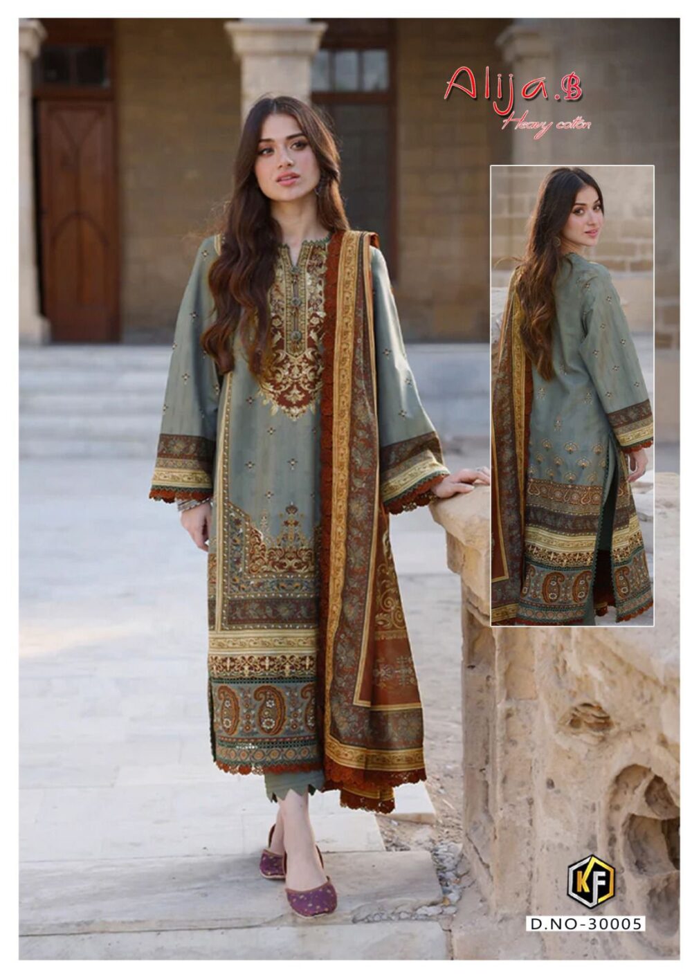 KEVAL FAB ALIJA B VOL 30 30001 TO 30006 SERIES EXCLUSIVE KARACHI COTTON 6 PCS CATALOG - Image 2