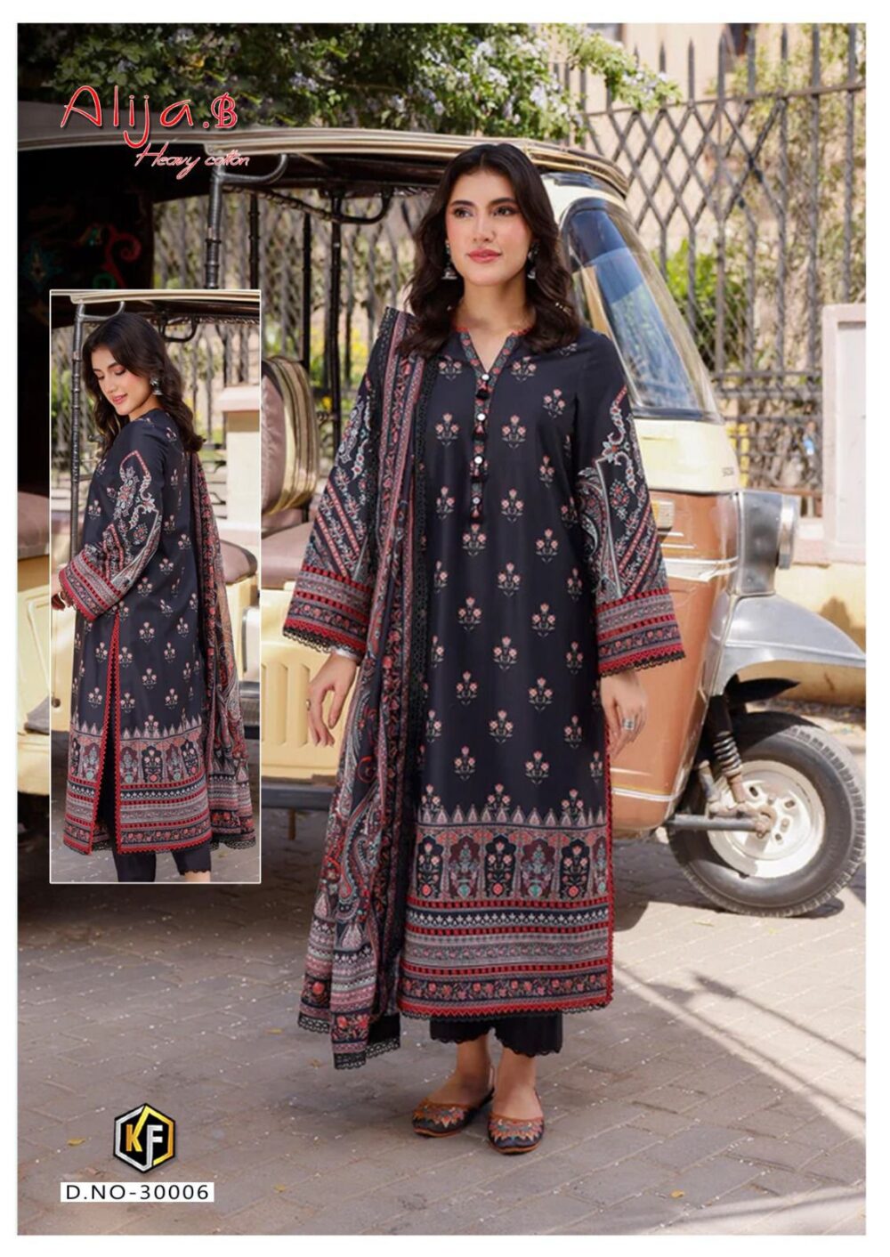 KEVAL FAB ALIJA B VOL 30 30001 TO 30006 SERIES EXCLUSIVE KARACHI COTTON 6 PCS CATALOG - Image 3