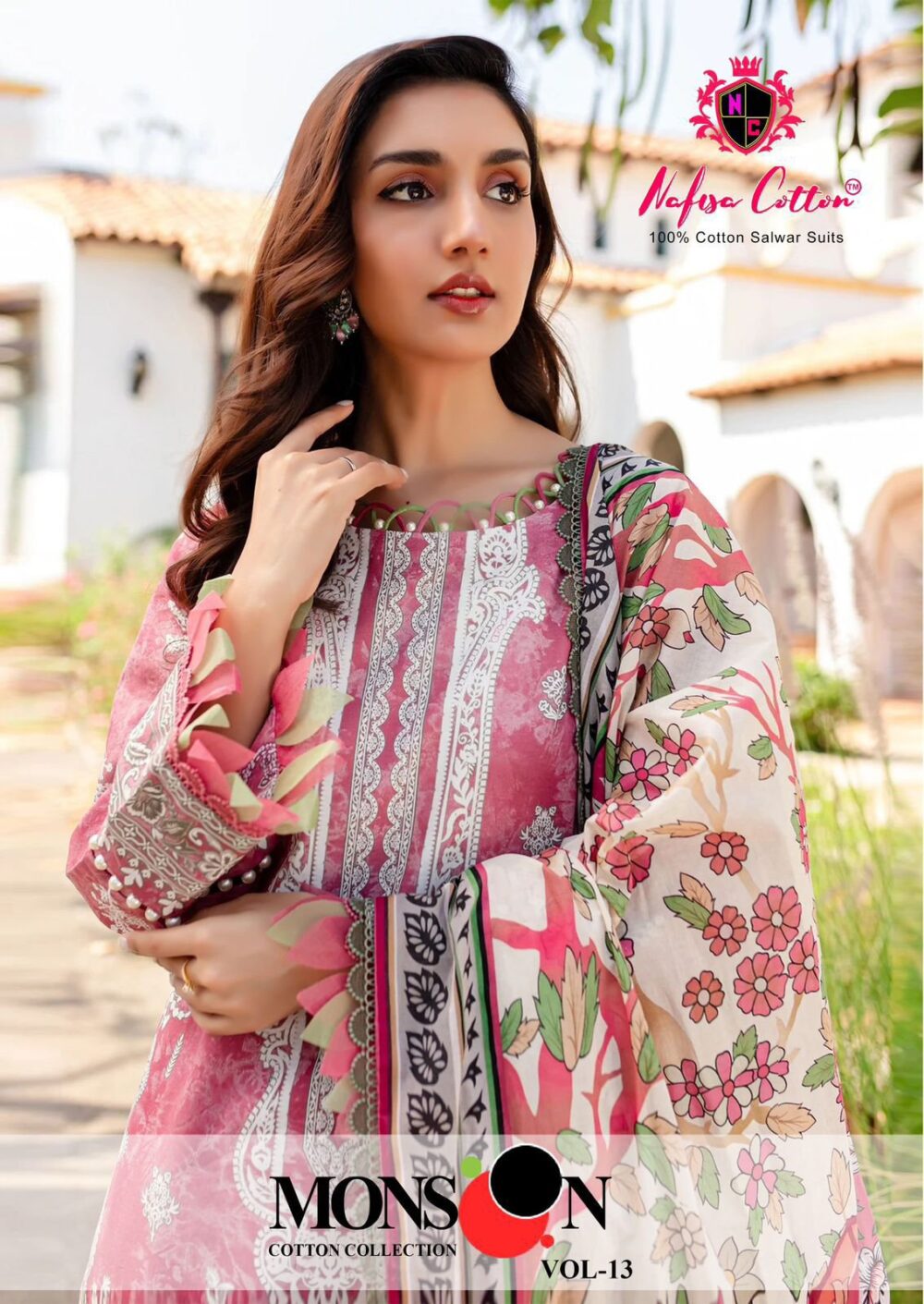 NAFISA COTTON MONSOON VOL 13 EXCLUSIVE 100% KARACHI COTTON COLLECTION DRESS MATERIALS