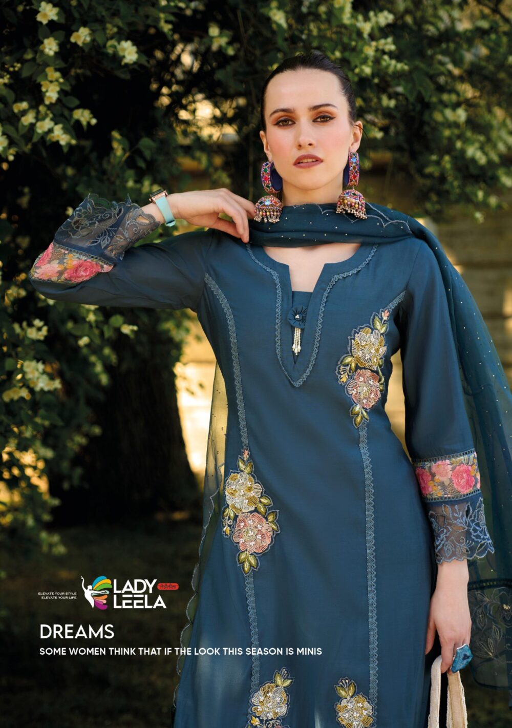 LADY LEELA IBADAT VOL 3 READYMADE VISCOSE SILK KURTIS WITH BOTTOM AND DUPATTA - Image 7