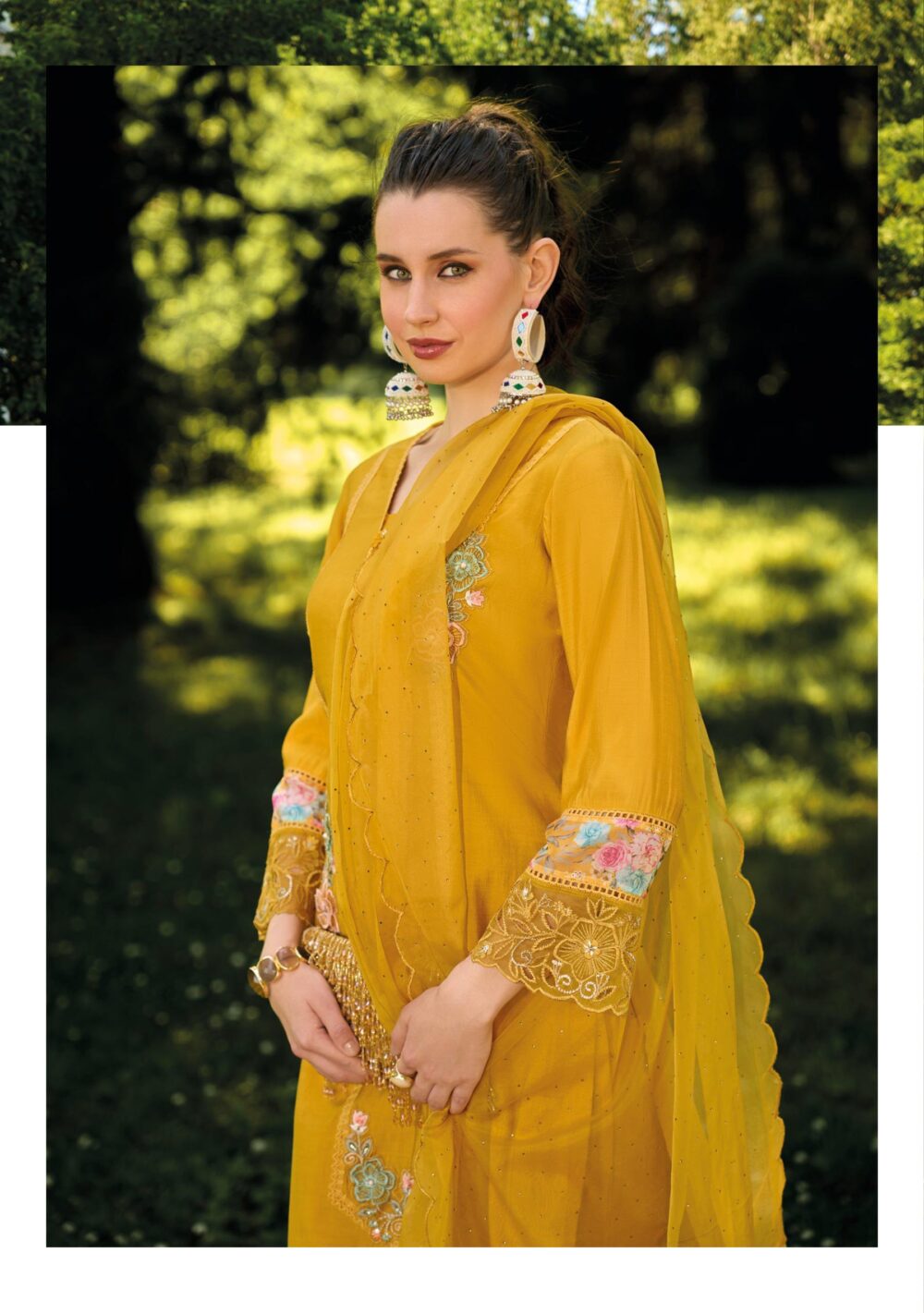 LADY LEELA IBADAT VOL 3 READYMADE VISCOSE SILK KURTIS WITH BOTTOM AND DUPATTA - Image 12