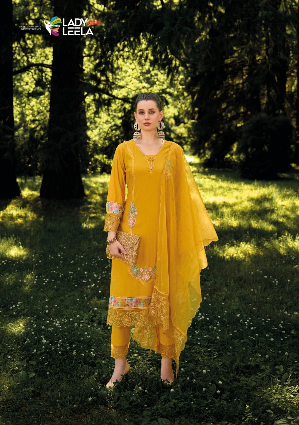 LADY LEELA IBADAT VOL 3 READYMADE VISCOSE SILK KURTIS WITH BOTTOM AND DUPATTA - Image 9