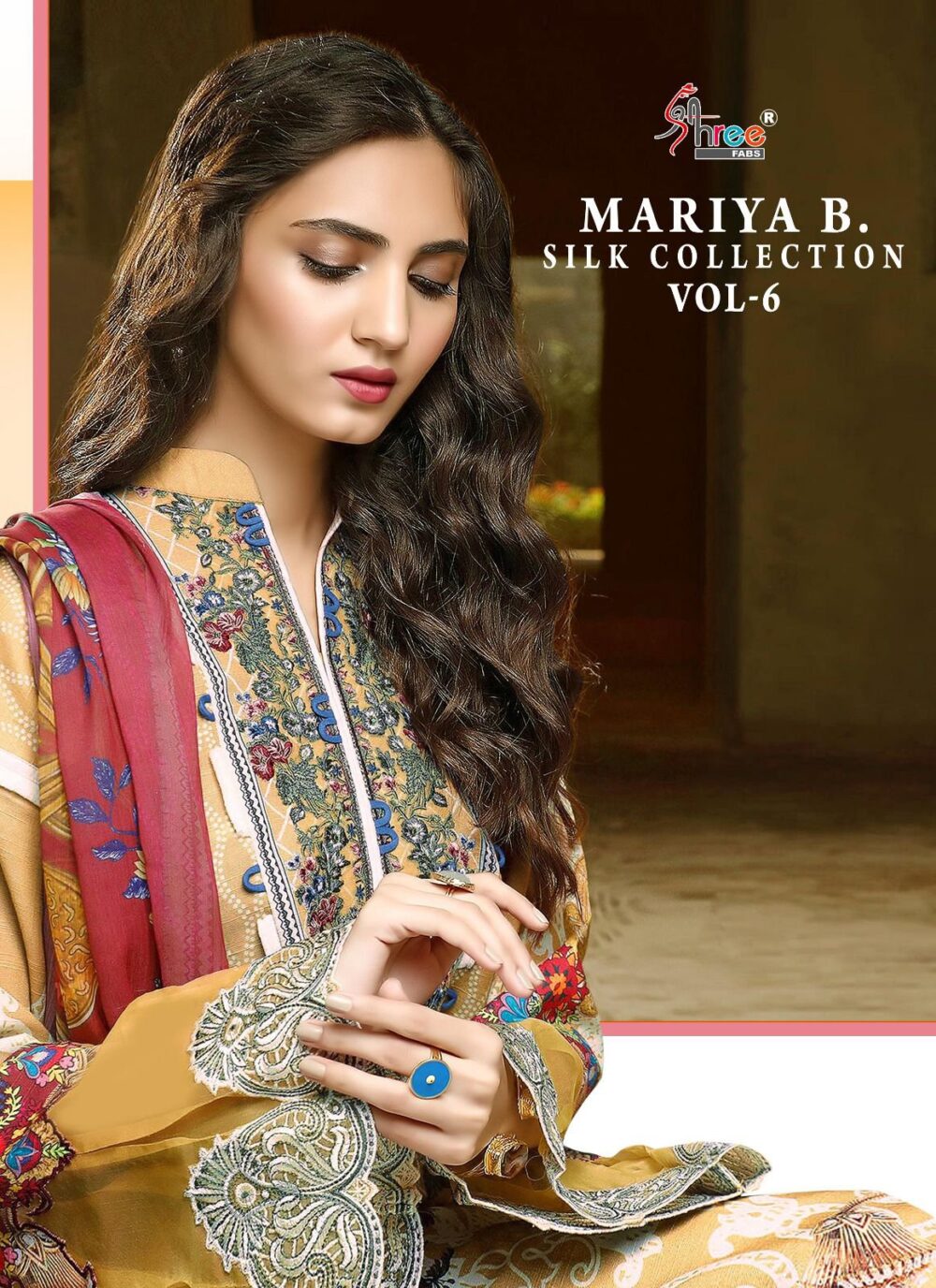 MARIA B SILK COLLECTION VOL-06 BY SHREE FABS PURE JAPAN SATIN WITH TABBY SILK DUPATTA PAKISTANI SUITS ONLINE