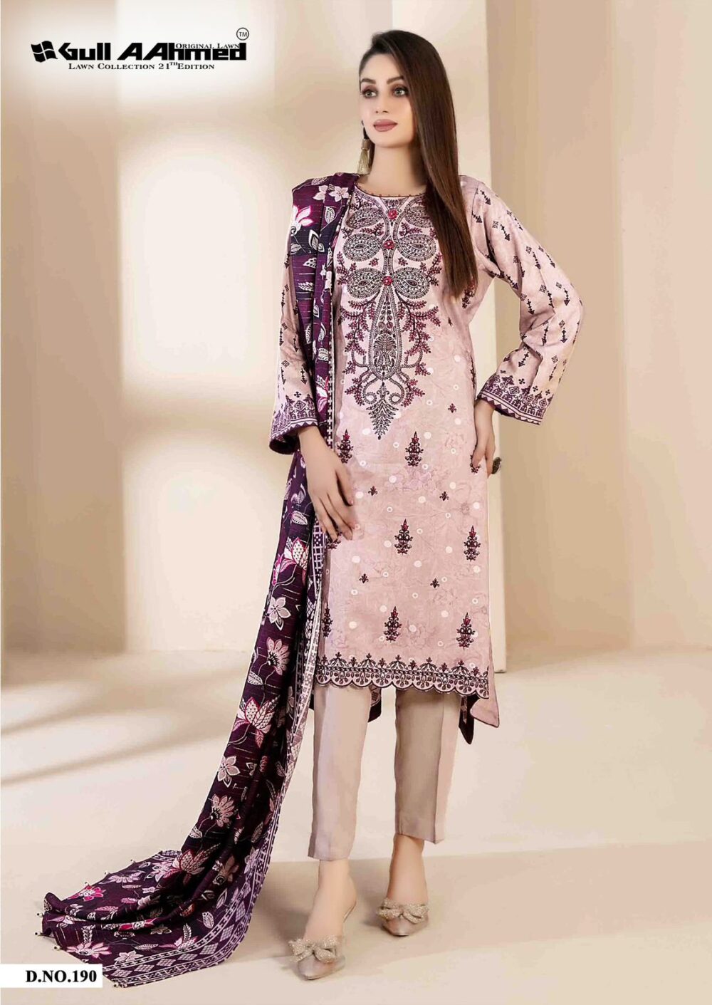 GULLAAHMED VOL 21 PURE PAKISTANI LAWN PRINTED COLLECTION - Image 8