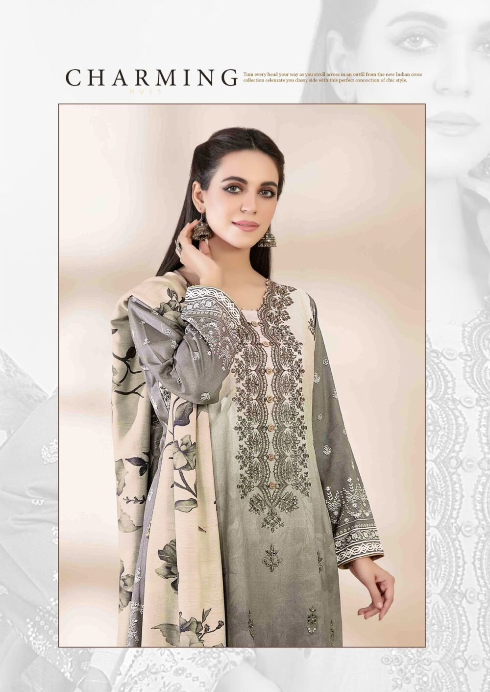 GULLAAHMED VOL 21 PURE PAKISTANI LAWN PRINTED COLLECTION - Image 2