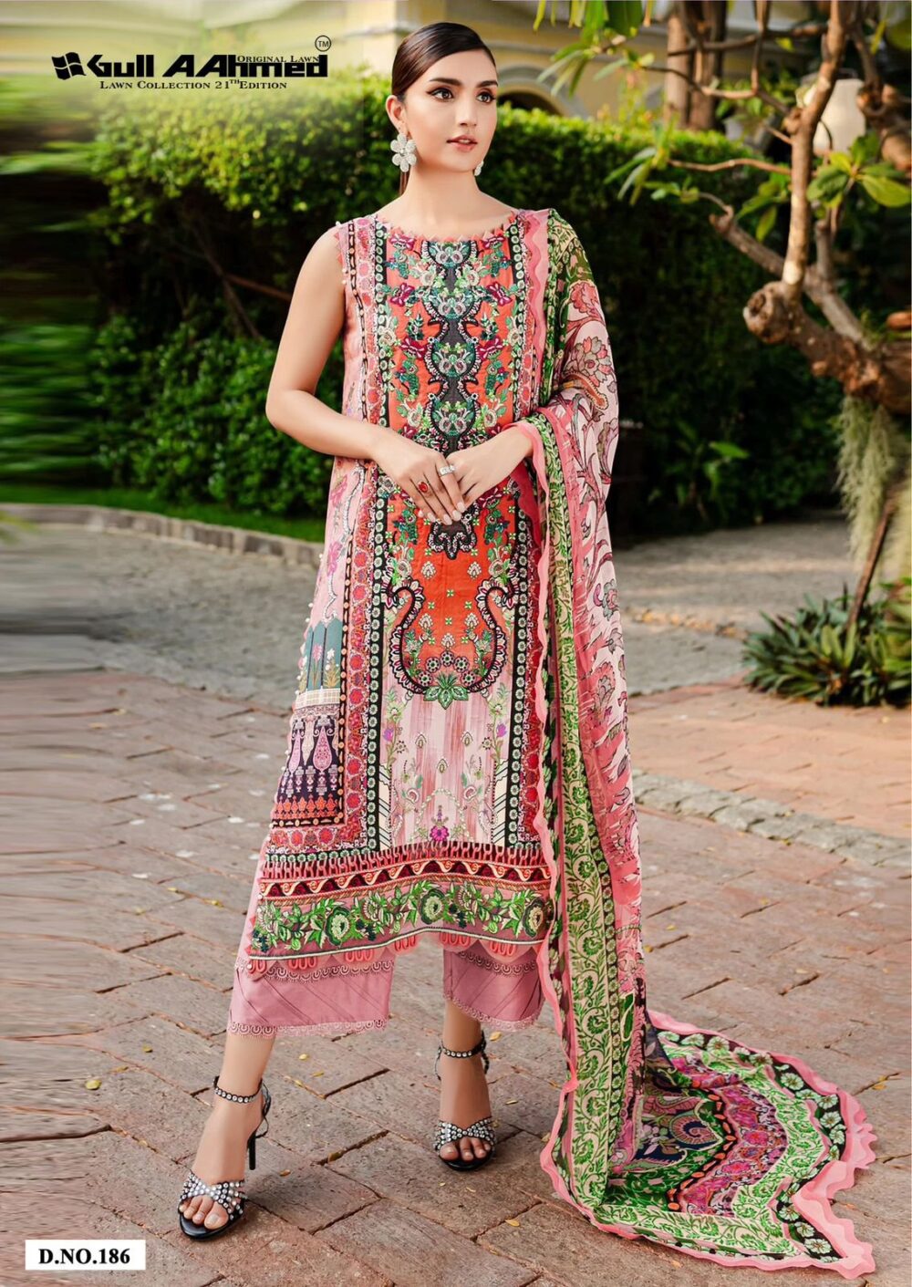 GULLAAHMED VOL 21 PURE PAKISTANI LAWN PRINTED COLLECTION - Image 14