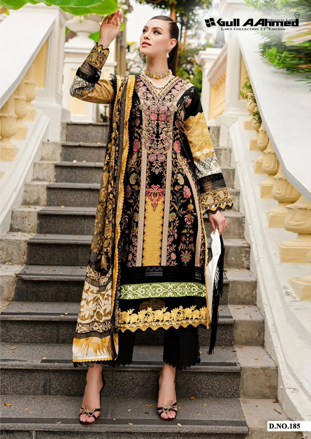 GULLAAHMED VOL 21 PURE PAKISTANI LAWN PRINTED COLLECTION - Image 5